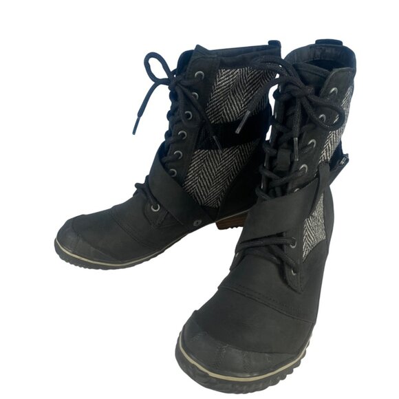 NWOB Sorel Womens Herringbone Slimboot Lace Boot Women's 10, No box - Picture 10 of 17